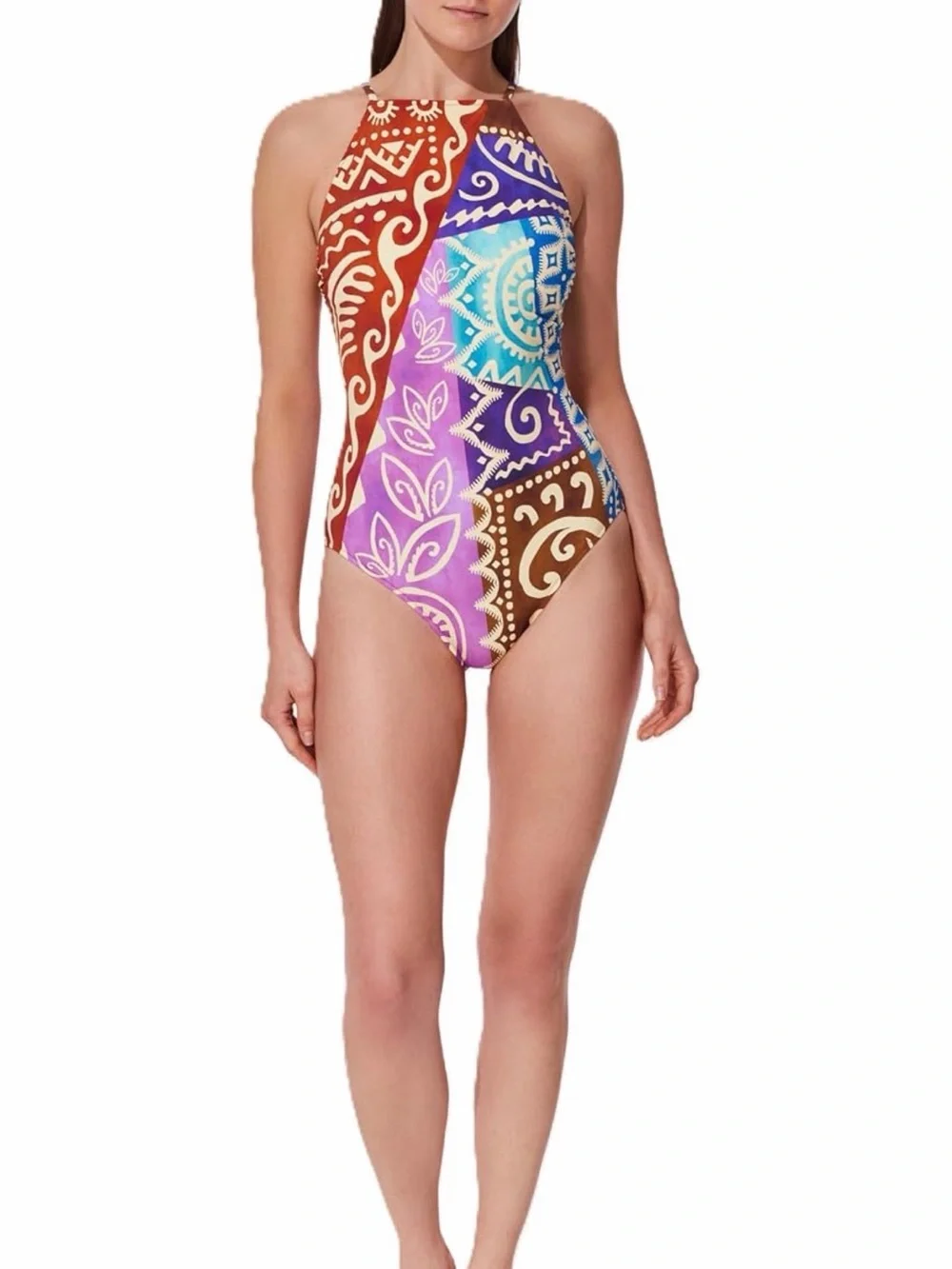 Gottex High Neck One Piece Swimwear - High Neck Silhouette size 8